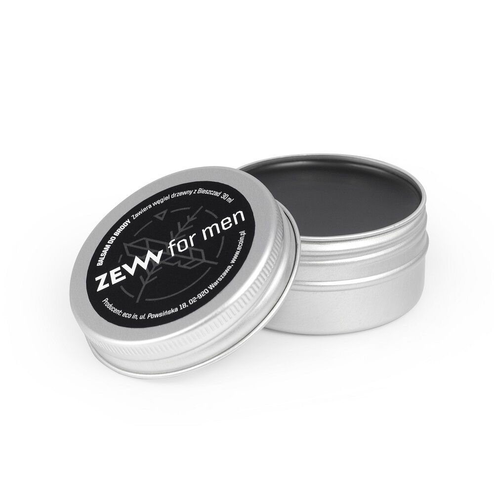 Balsamo per barba Zew For Men con carbone attivo