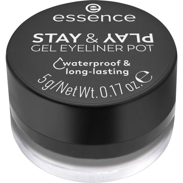 Essence Stay & Play 01 crni gel tuš za oči u posudici<br>5g