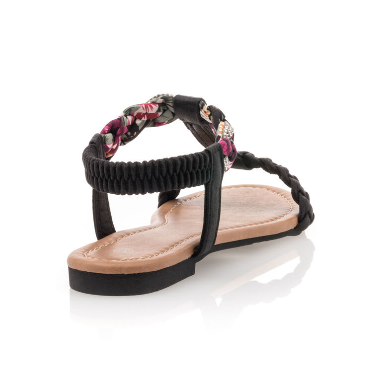 Sorte sandaler / sko med åben tå til kvinder