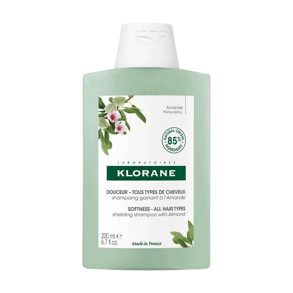 KLORANE Shampoo met amandelmelk 200 ml voor alle haartypes