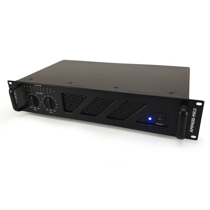 PA Amplifier - Refurbished/Used - 2 x 480W - Black - Ibiza Sound AMP600-MKII