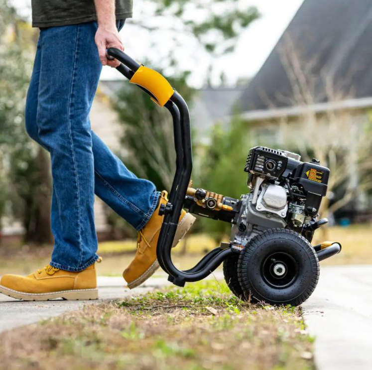 Lavadora de alta pressão DEWALT 3600 PSI 2.5 GPM a gasolina e água fria, modelo profissional, com motor HONDA GX200.