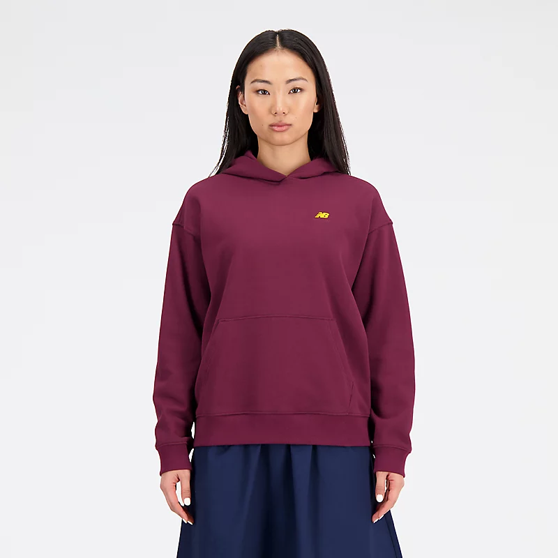 Bluza z kapturem Femme Sport Essentials Premium Fleece – NB BURGUNDY