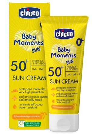 „Baby Moments“ apsauginis kremas nuo saulės su SPF 50 Vaikų apsauga