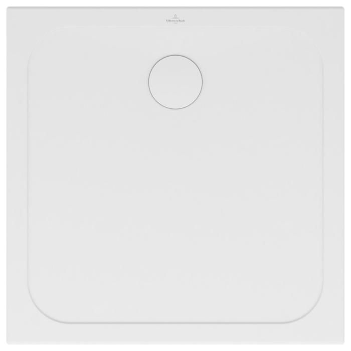 Plato de ducha rectangular de cerámica extraplano Villeroy & Boch Lifetime Plus, 140 x 90 x 3,5 cm, blanco.