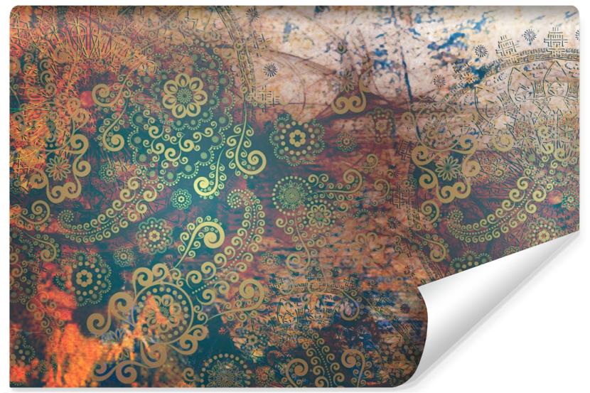 Fototapeta Do Salonu Mandala w Stylu Vintage 90x60cm