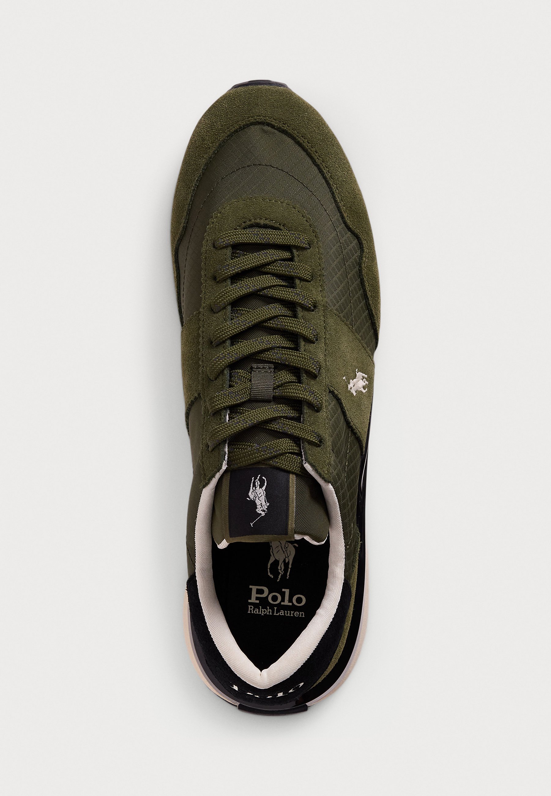 Polo Ralph Lauren TRAIN 89 SUEDE & OXFORD SNEAKER UNISEX - Vabaajajalatsid - oliivrohelised