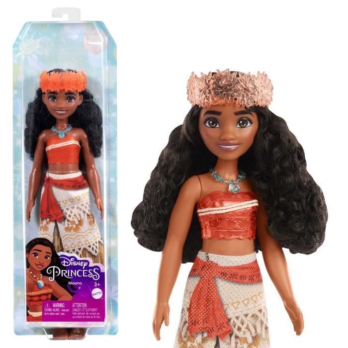 Vaiana Doll 29 cm, Mattel Disney Princess Doll Dress and Accessories HPG68