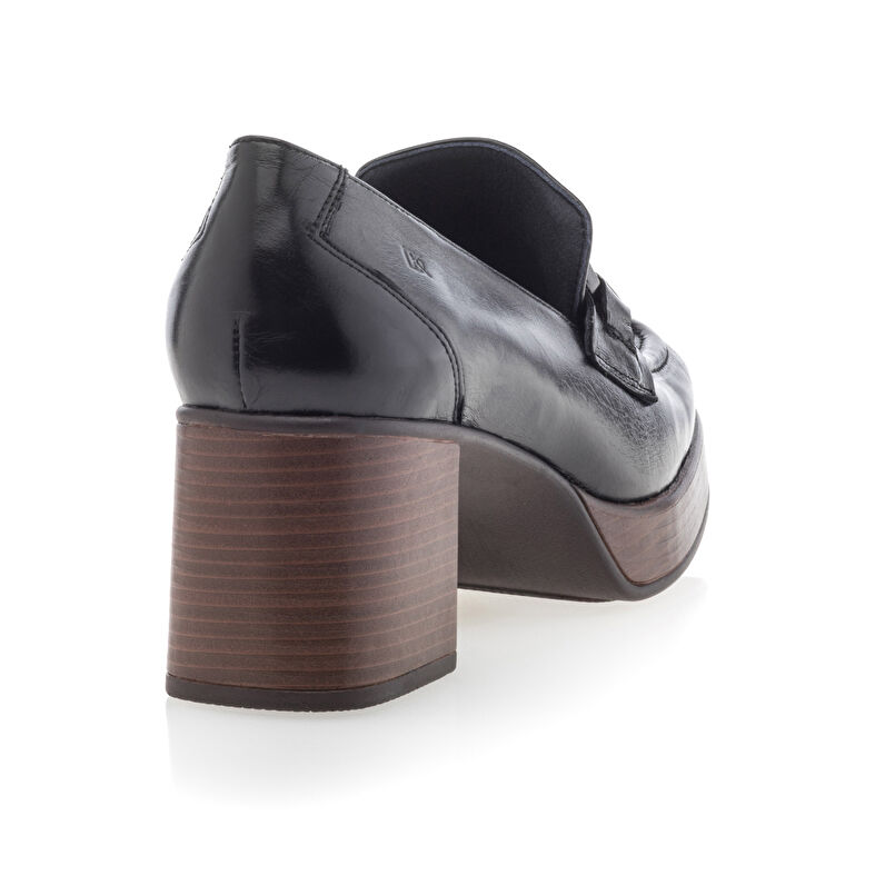 Schwarze Damen-Loafer/Bootsschuhe