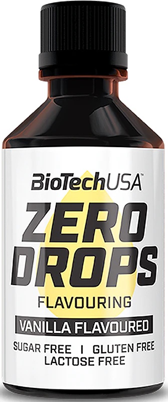BioTechUSA Zero Drops prehransko dopolnilo z okusom začimbe Brez kalorij