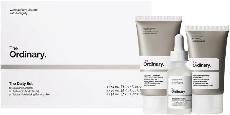 Conjunto de presente hidratante The Daily Set da The Ordinary