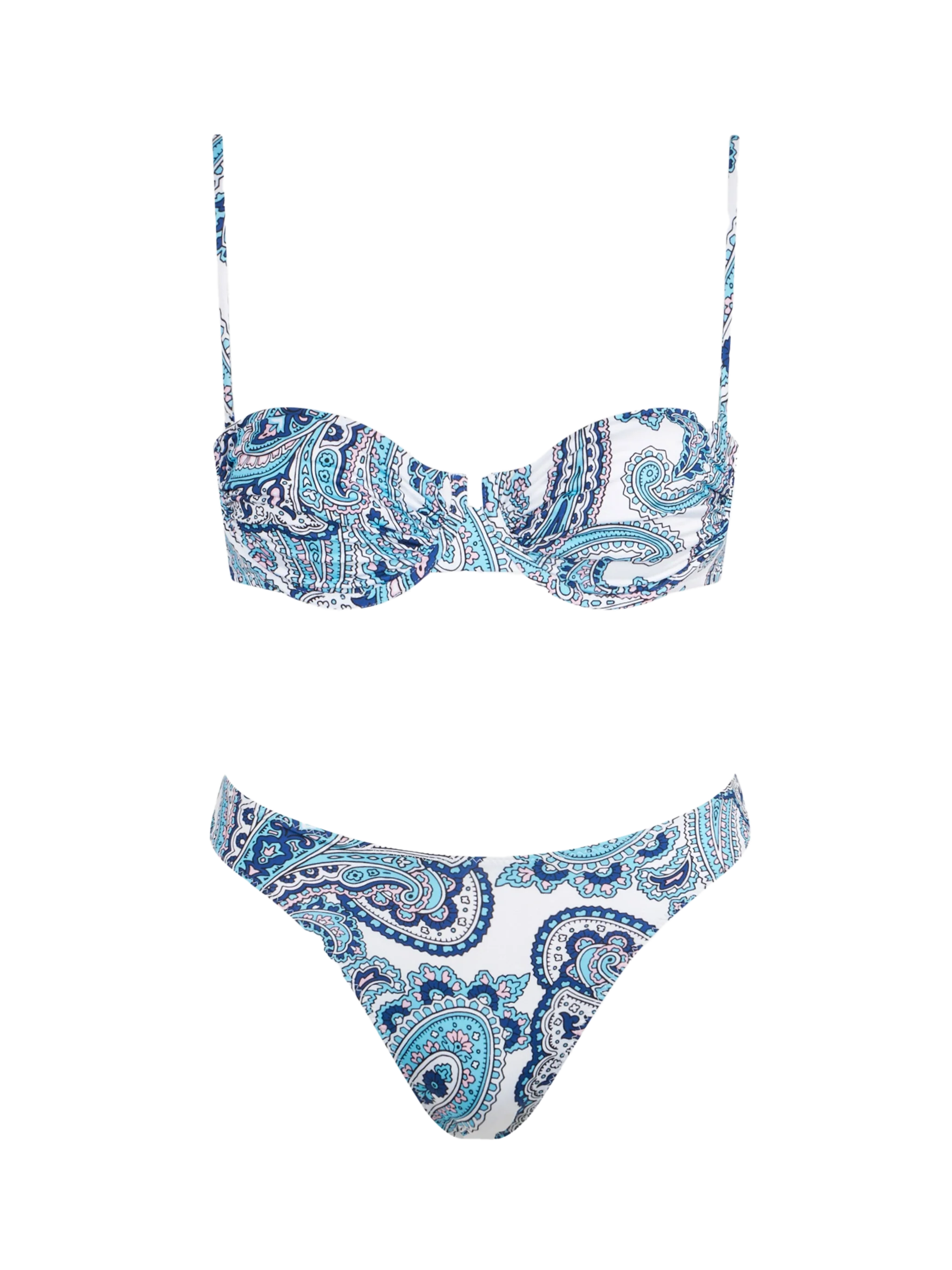 Dames bralette bikini met paisleyprint en beugel