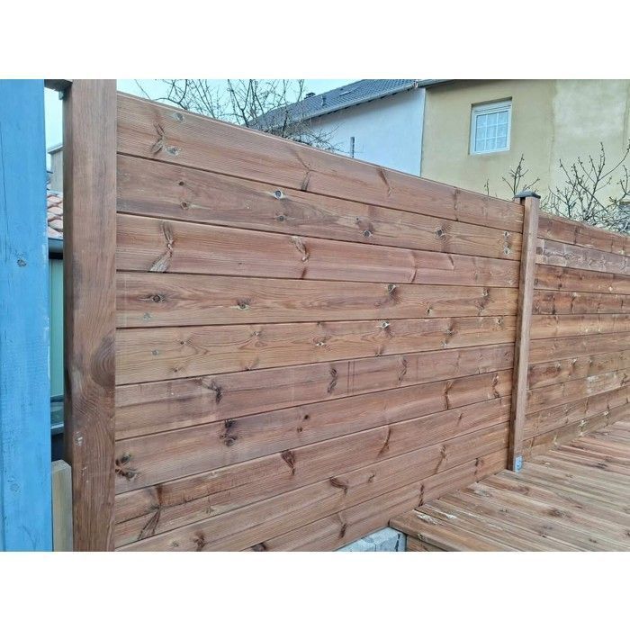 Houten schuttingpakket van 10 meter - 1,89 meter hoog - Klasse 4 geïmpregneerd Fins grenenhout