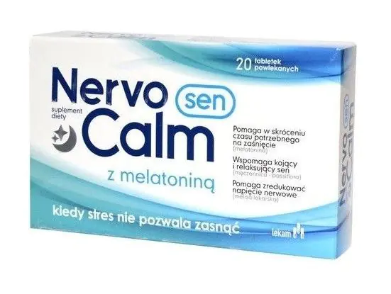 Nervocalm Sen, Suplement diety poprawiający jakość snu, Tabletki