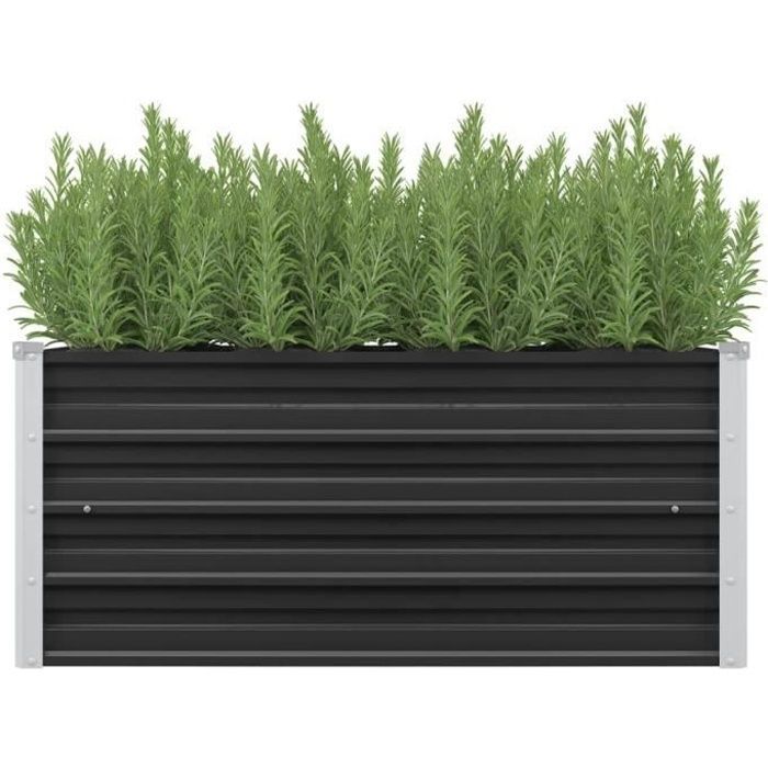 Maceta para jardín exterior - Huerto elevado - Antracita 100x40x45