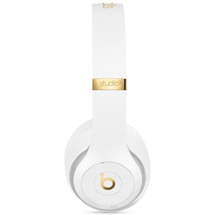 BEATS STUDIO3 Bluetooth-Kopfhörer – Weiß – Generalüberholt – Hervorragender Zustand