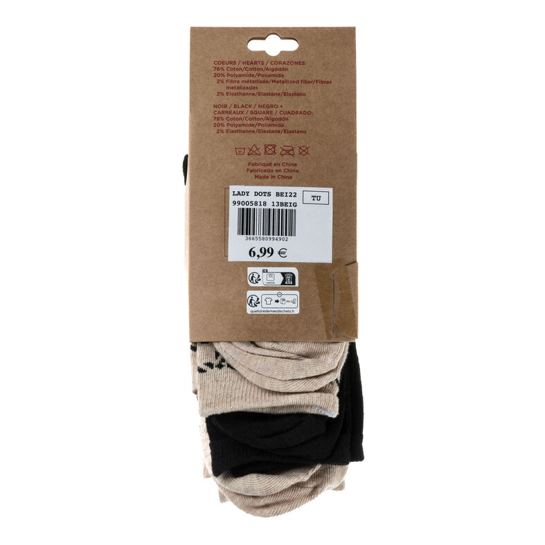 Chaussettes et collants Femme Beige