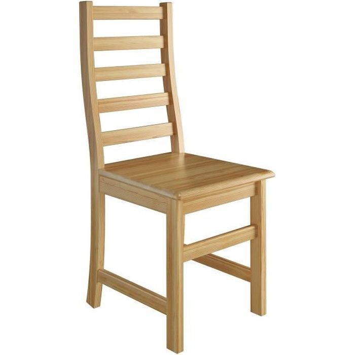 chaise de cuisine, chaise de salle à manger, chaise en pin massif naturel 90.71-21