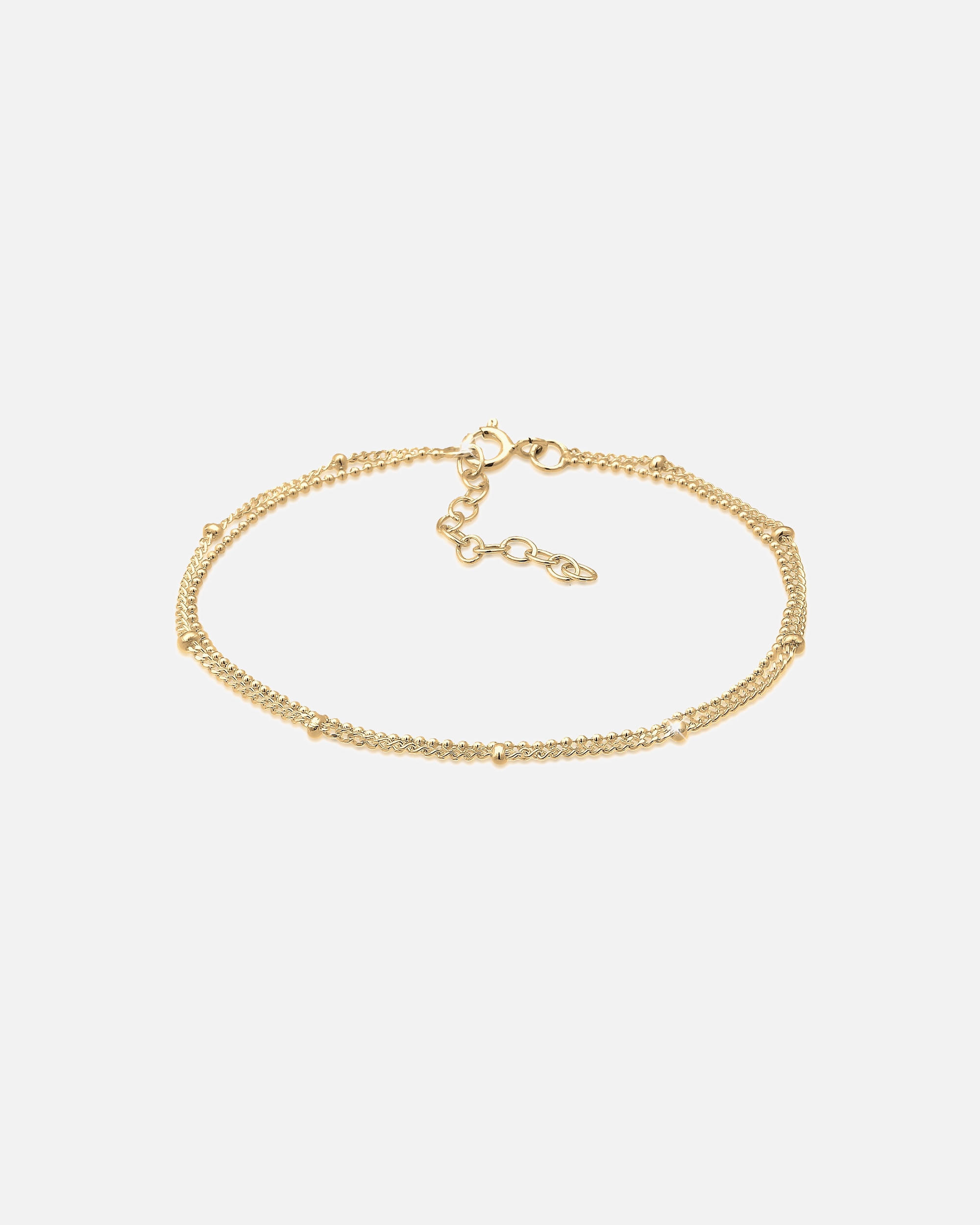 Elli Femmes Basic Layer Chaîne boules tendance géo en argent sterling 925