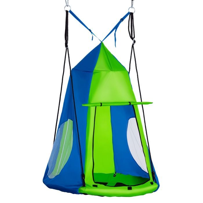 Outsunny - Bird's Nest Swing - PE - 100x100x180cm - Green