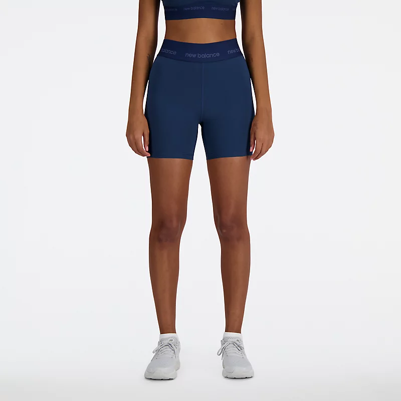 NB Damen-Sportshorts mit hohem Bund (5 Zoll) – NB NAVY