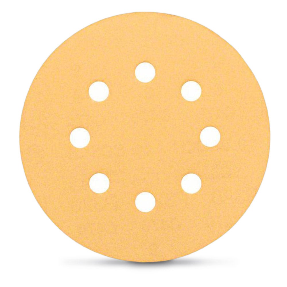 Disc de șlefuit BOSCH cu granulație mixtă 125 mm, 8 găuri, Velcro, pentru lemn și vopsea – C470 – 6 bucăți