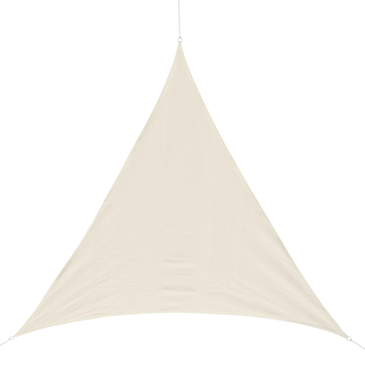 Toldo Vela 4x4x4m Triangulo Color Crema Sombrilla Parasol  Camping