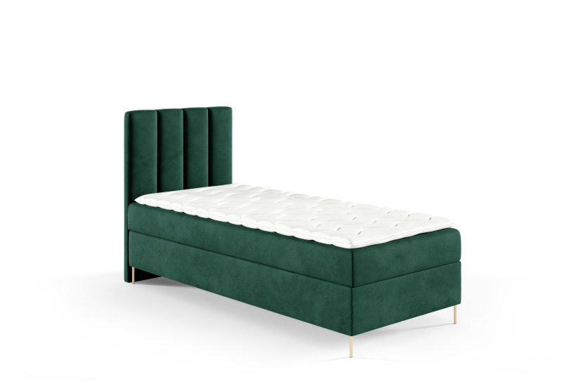 Łóżko kontynentalne Nina Box 90x200 z nogami riviera 38