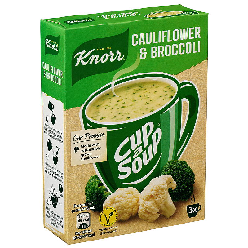 Knorr Kop suppe 3-pak Blomkål/broccoli Knorr