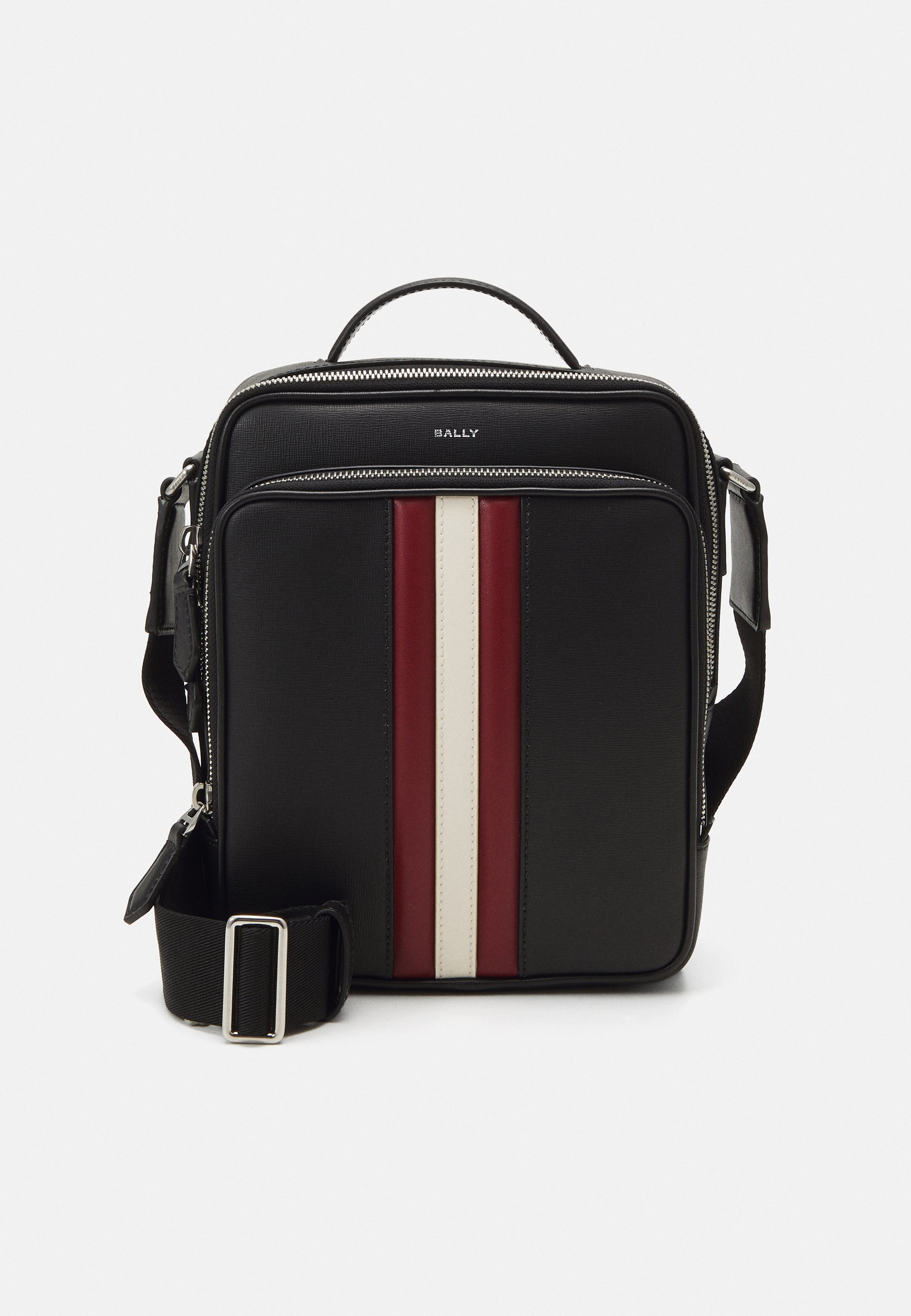 Bally MYTHOS CROSS - Borsa a tracolla - nero/rosso/osso/palla