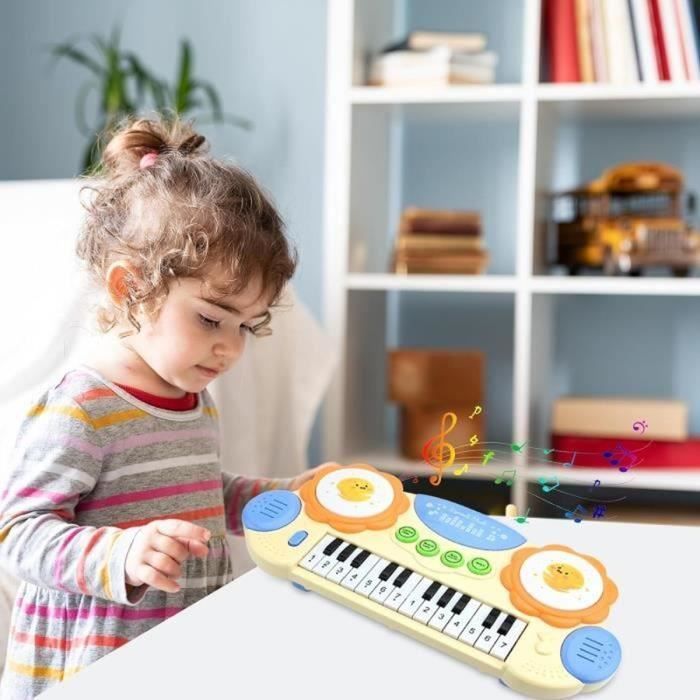 Kinderpiano, 14 toetsen, kinderpiano, keyboard voor kinderen, educatief speelgoed voor jonge kinderen, speelgoed om muziek te leren spelen