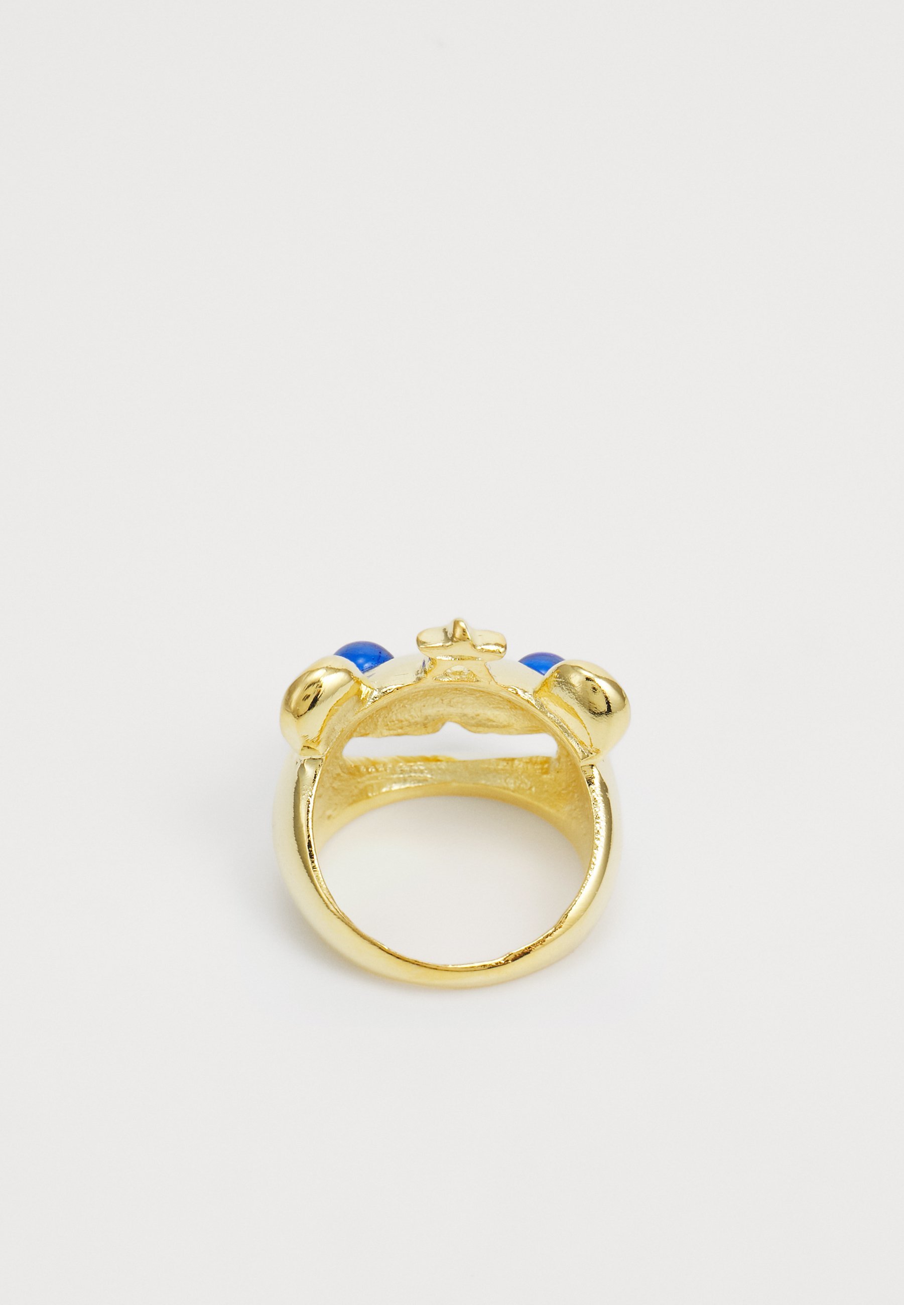 Collina Strada Ring - goudkleurig/blauw