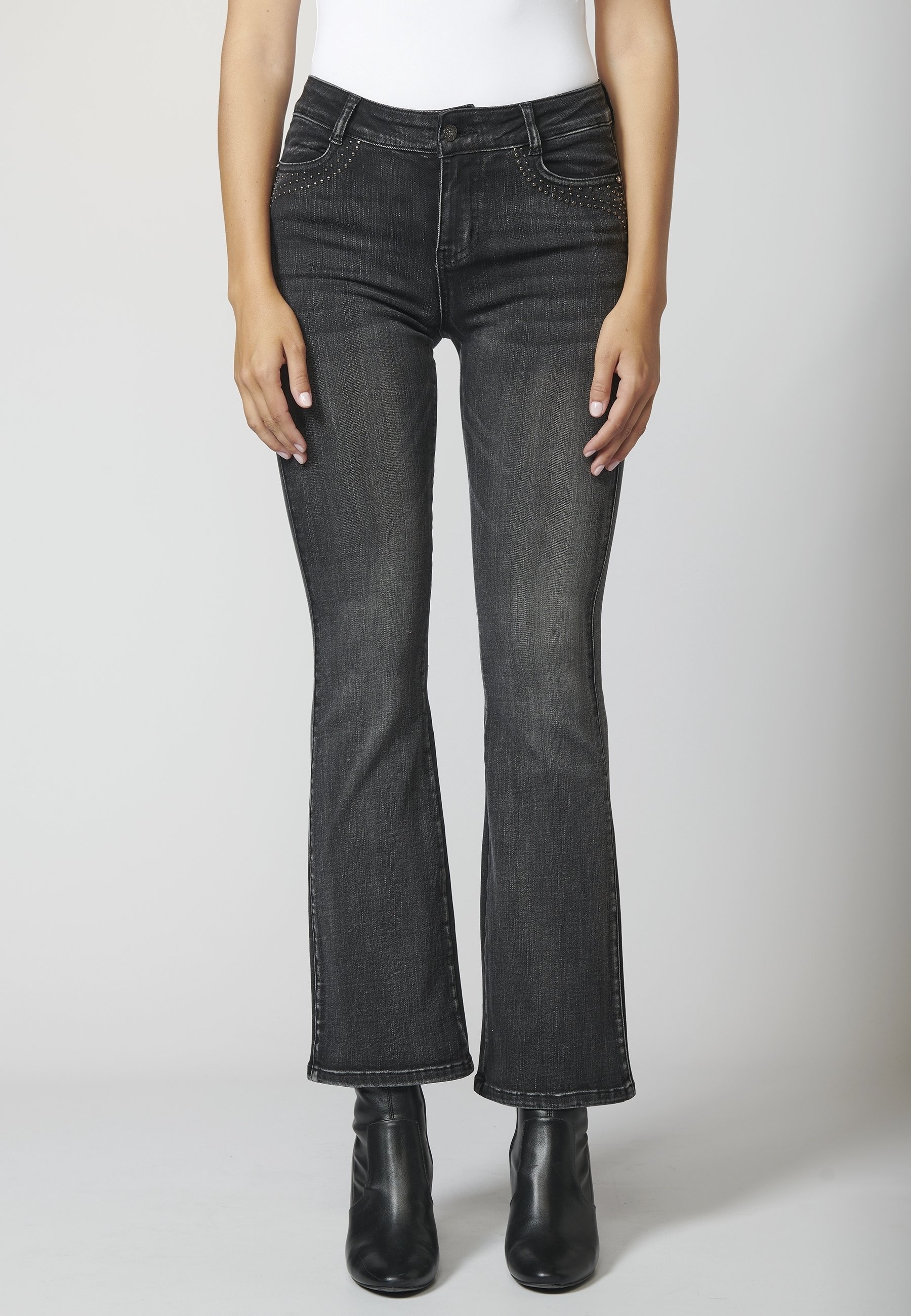 Koroshi Bootcut jeans - grijze denim