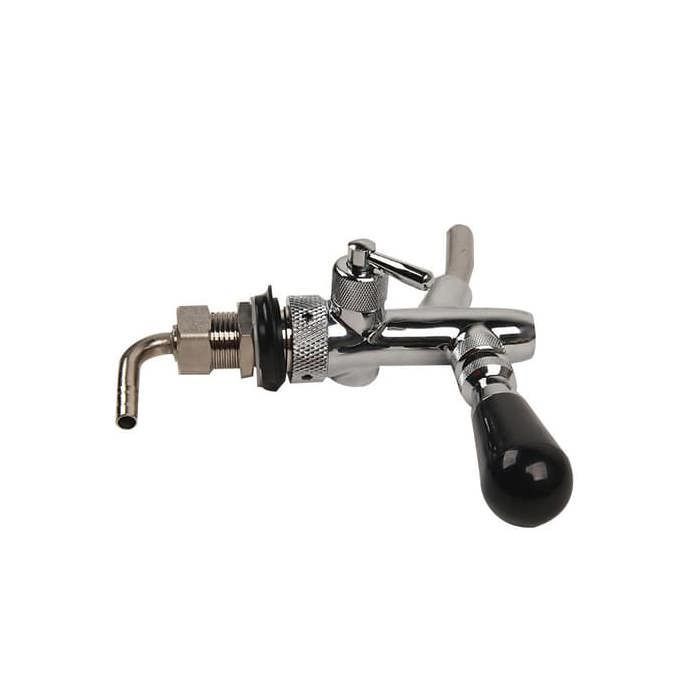 Grifo de cerveza ajustable, carcasa cromada, cuerpo de latón, núcleo de acero inoxidable, para elaboración casera de cerveza, bares y restaurantes.