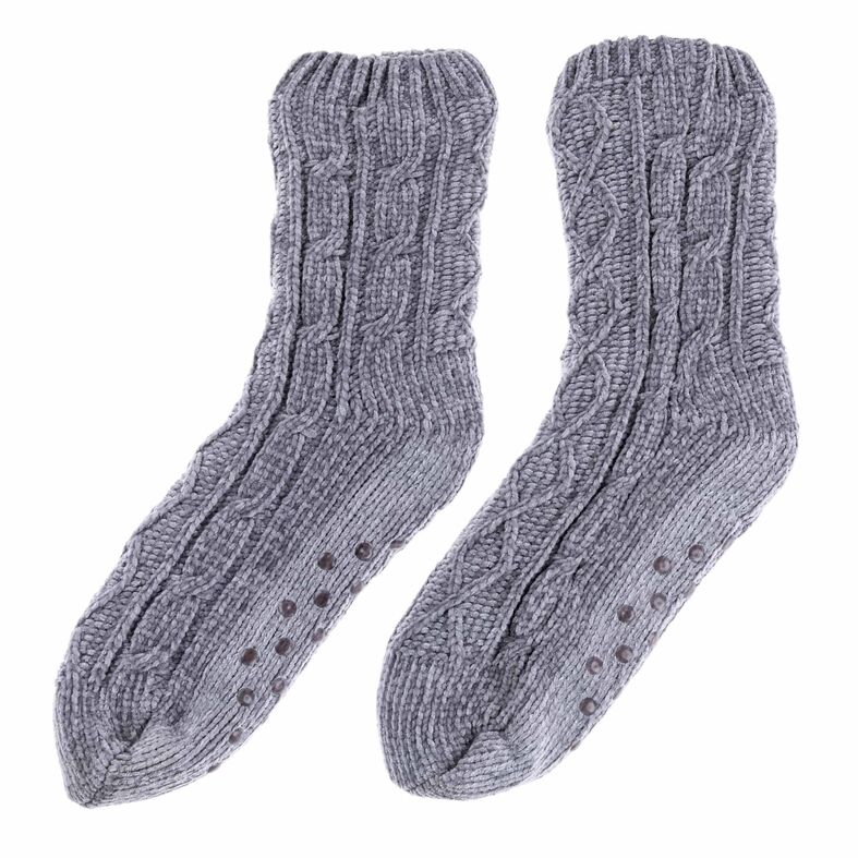 Calcetines grises para mujer