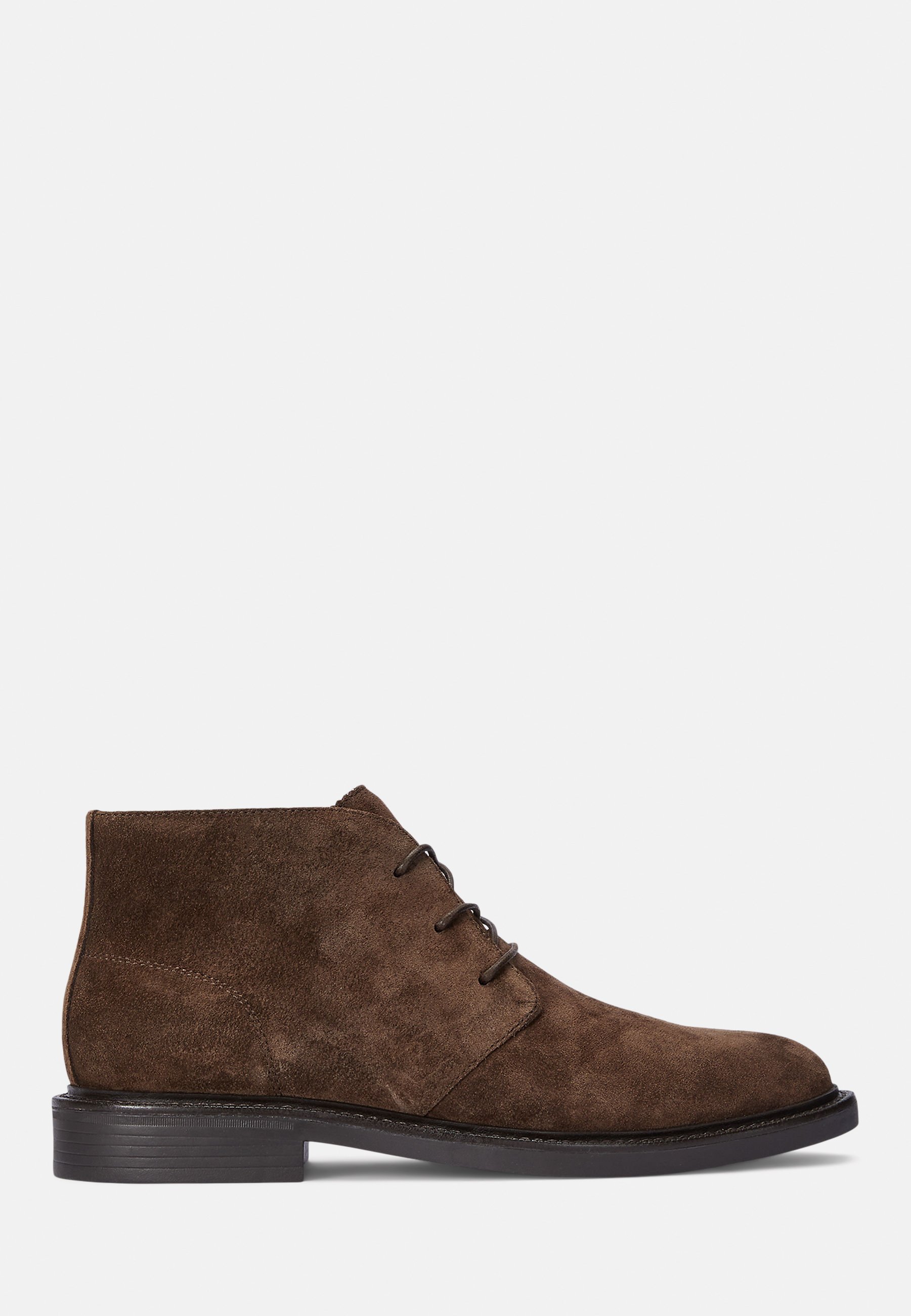 Polo Ralph Lauren ASHER Wildleder-Chukka-Boot – Schnürstiefel – Schokoladenbraun