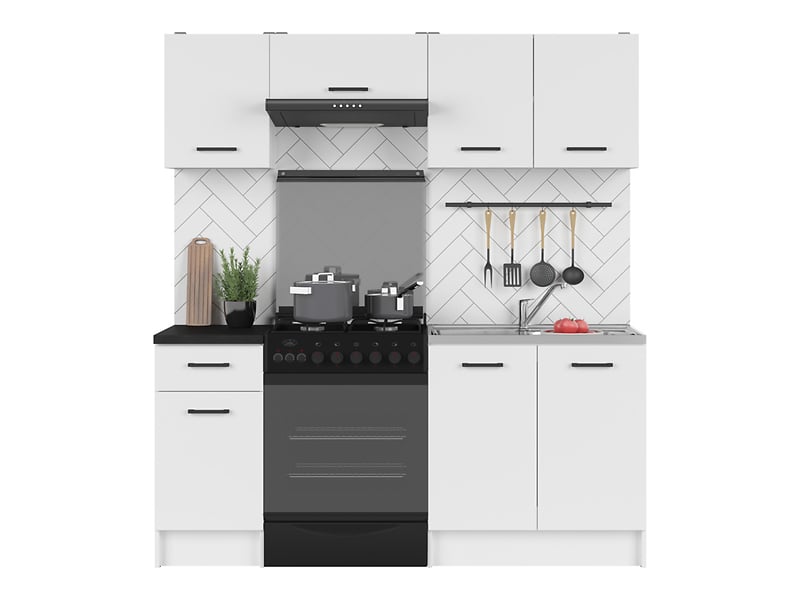 Komplet kuchenny Sara Line 180 cm biały