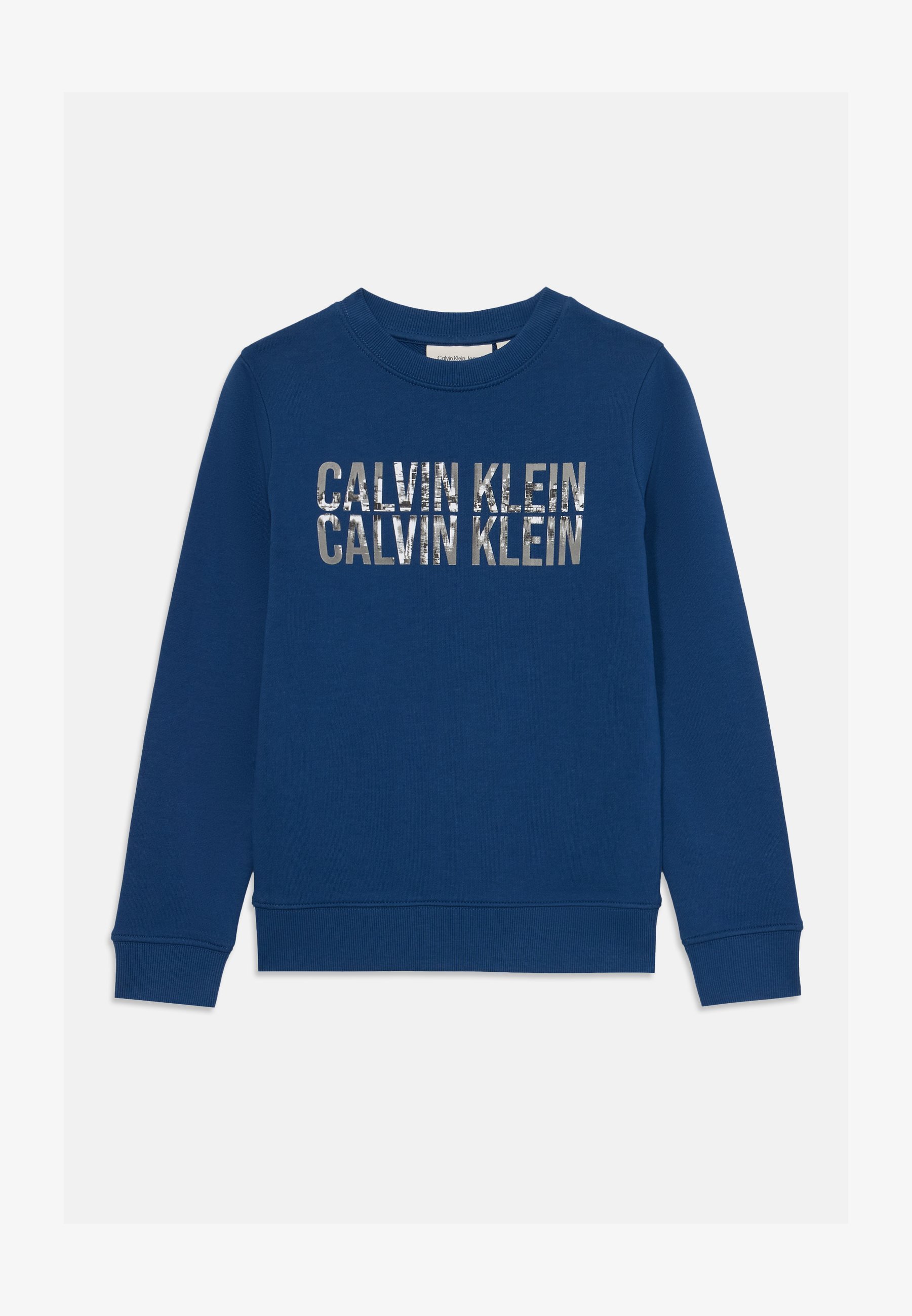 Calvin Klein Jeans TERRY SEIZOENSLOGO UNISEX - Sweatshirt - blauwe jeans