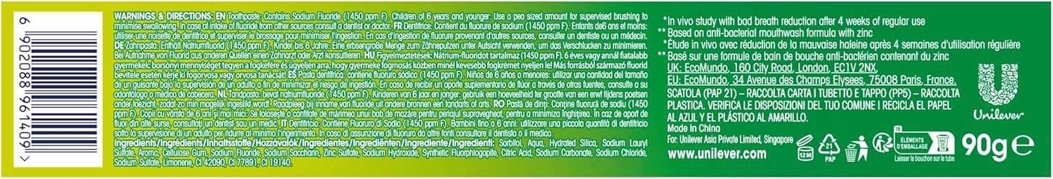 Everfresh Menthol Paradise Toothpaste Zobne paste in sredstva za čiščenje zob