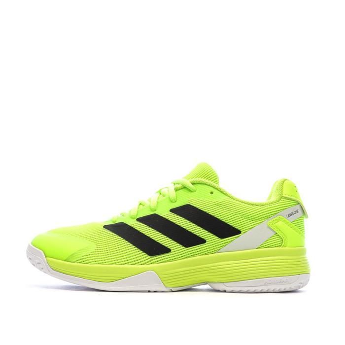 Zapatillas de pádel Adidas Ubersonic de color amarillo fluorescente