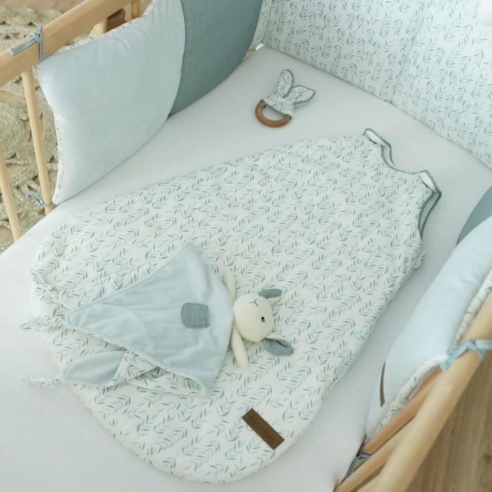 Protector de cuna ajustable 30x180 cm Filou - DOMIVA - Unisex - Verde - FILOU