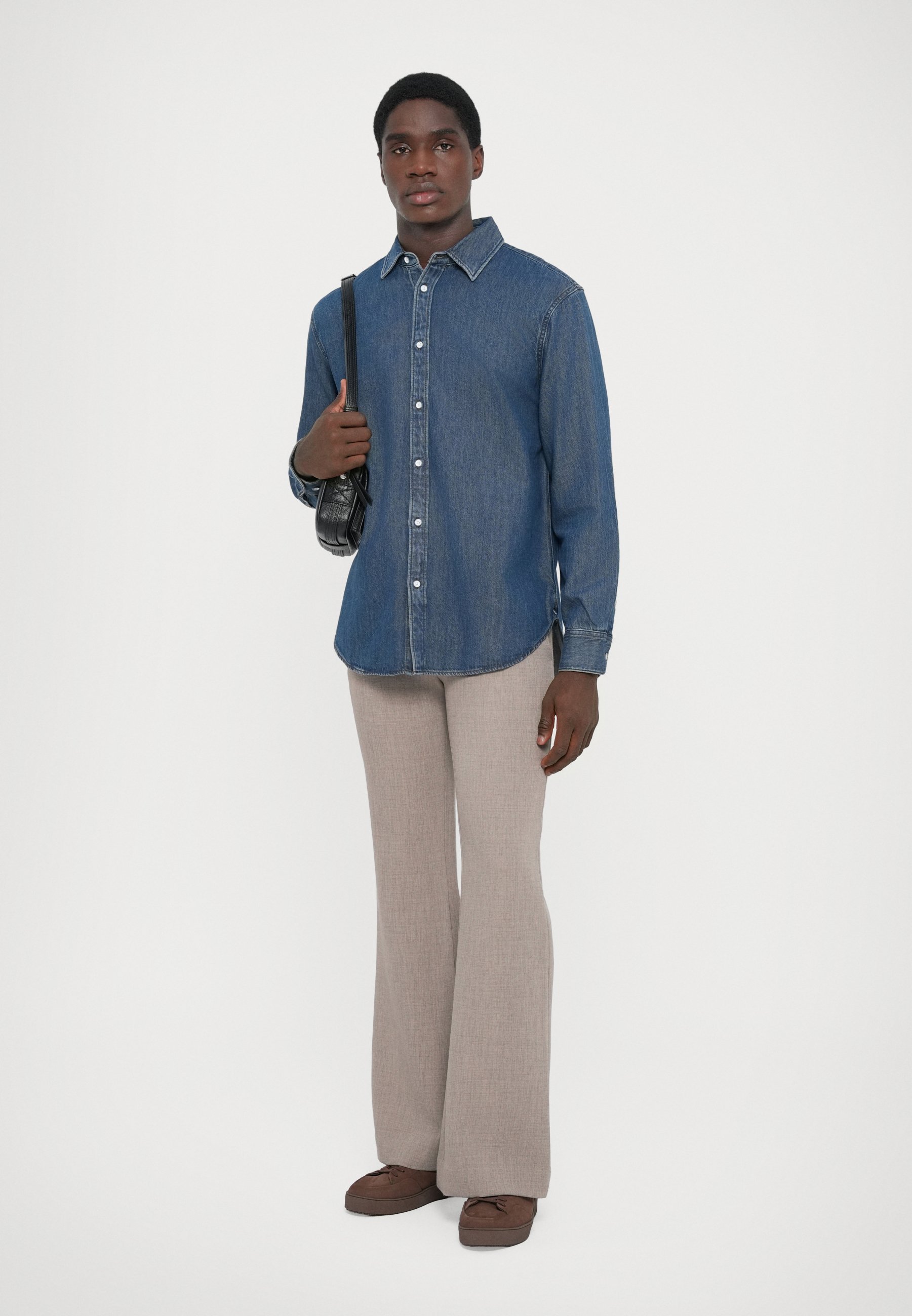 rag & bone DENIM FINCH SHIRT - Košeľa - modrá