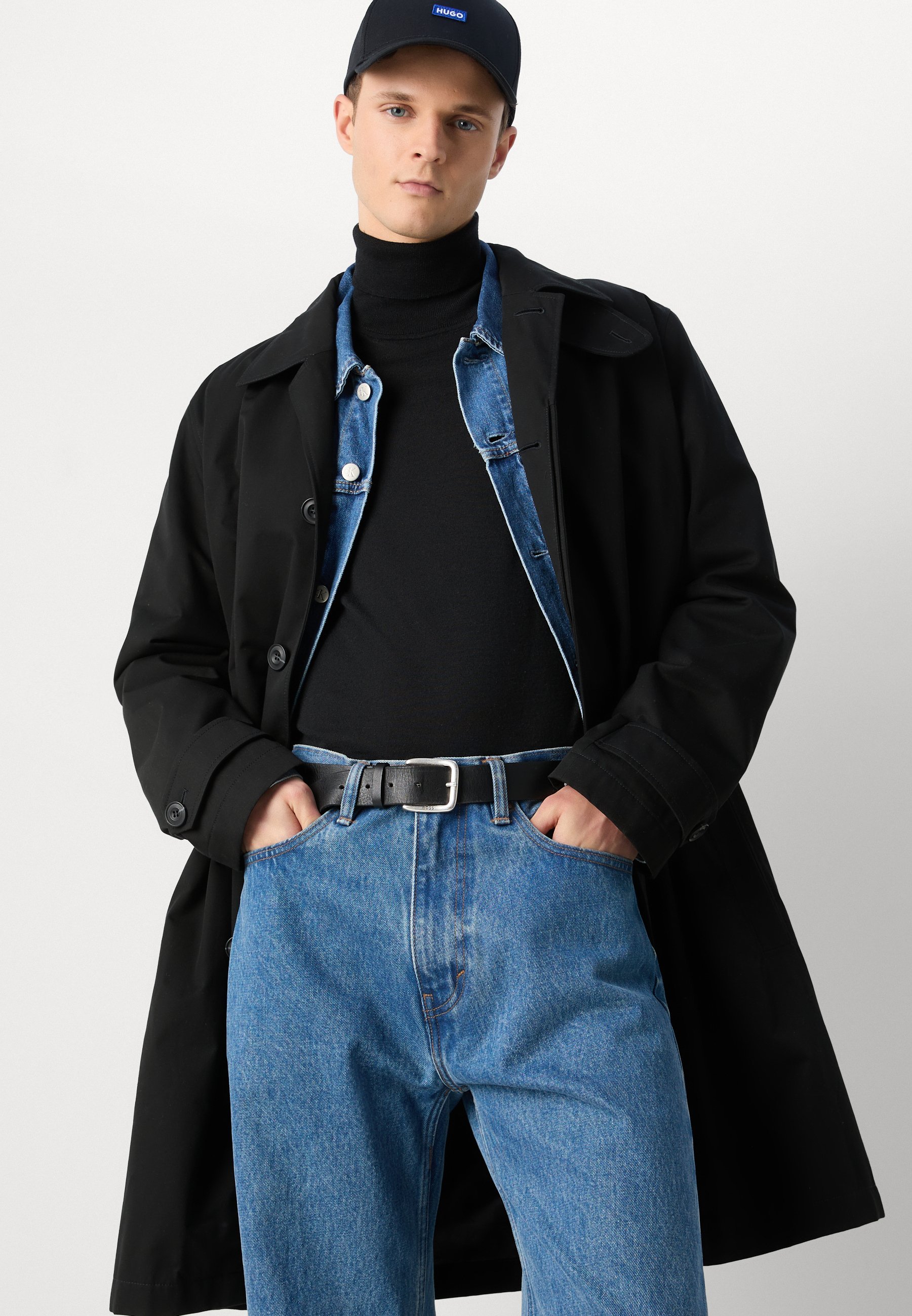 HUGO MAVER - Manteau classique - noir