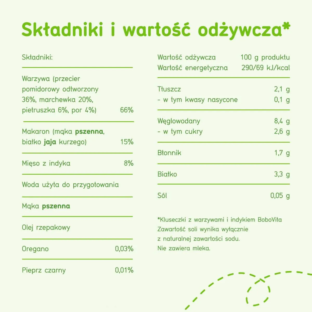 Bobovita Obiad Kluseczki z Warzywami i Indykiem