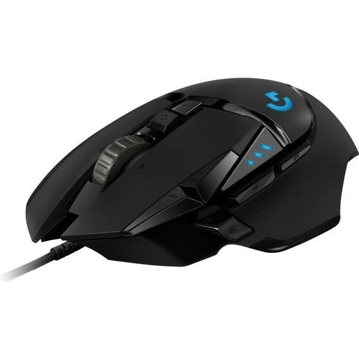 Gamingmuis - Bedraad - Logitech G - G502 Hero - Zwart