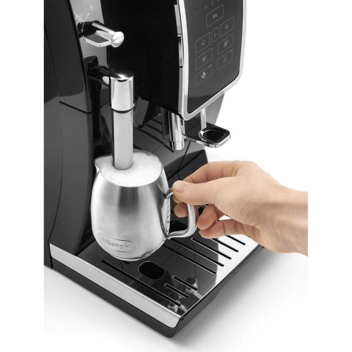 Cafetera espresso DELONGHI ECAM 350.15.B con molinillo, DINAMICA, 4 recetas - Negra