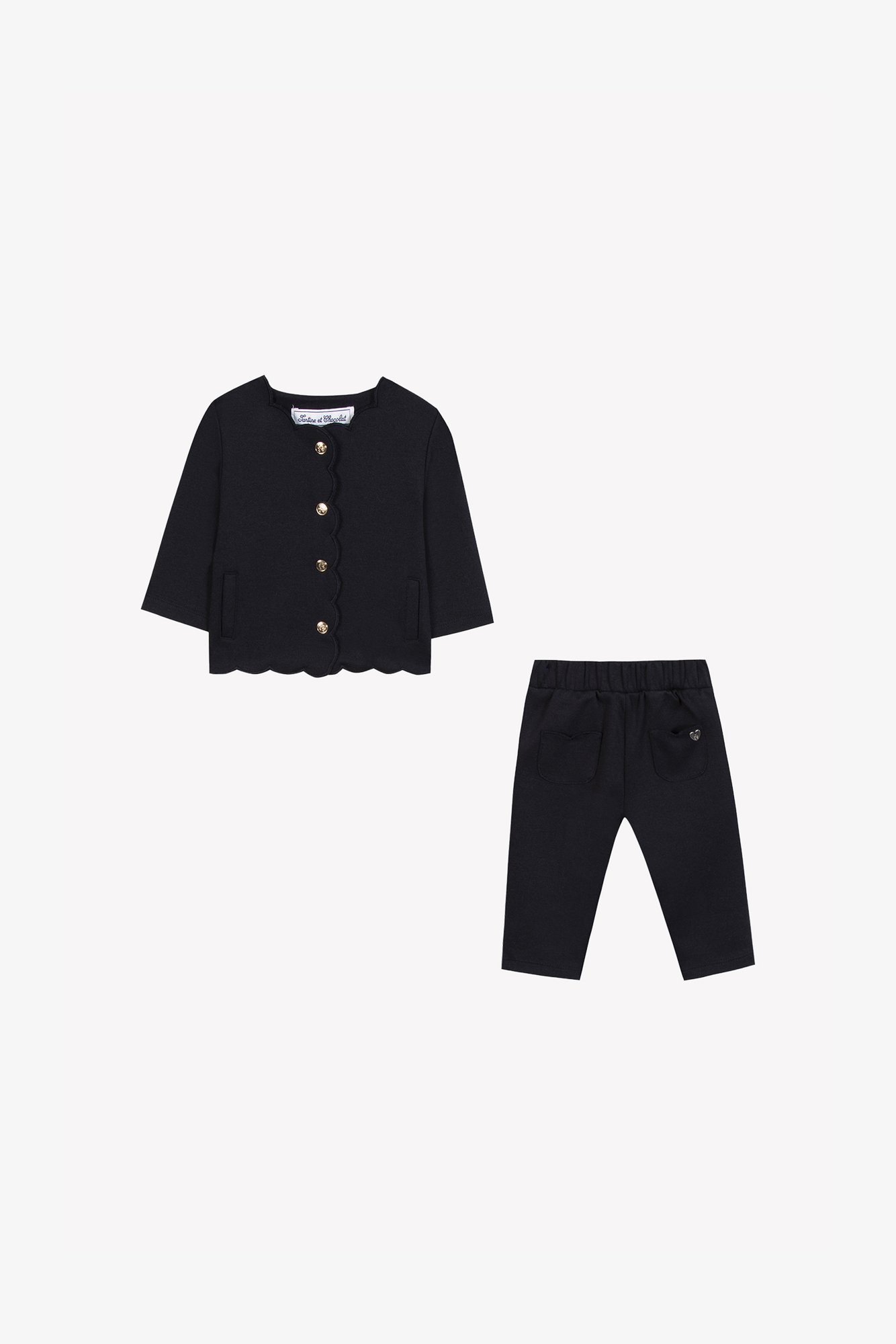 Tartine et Chocolat UNISEX - Tracksuit bottoms - marine