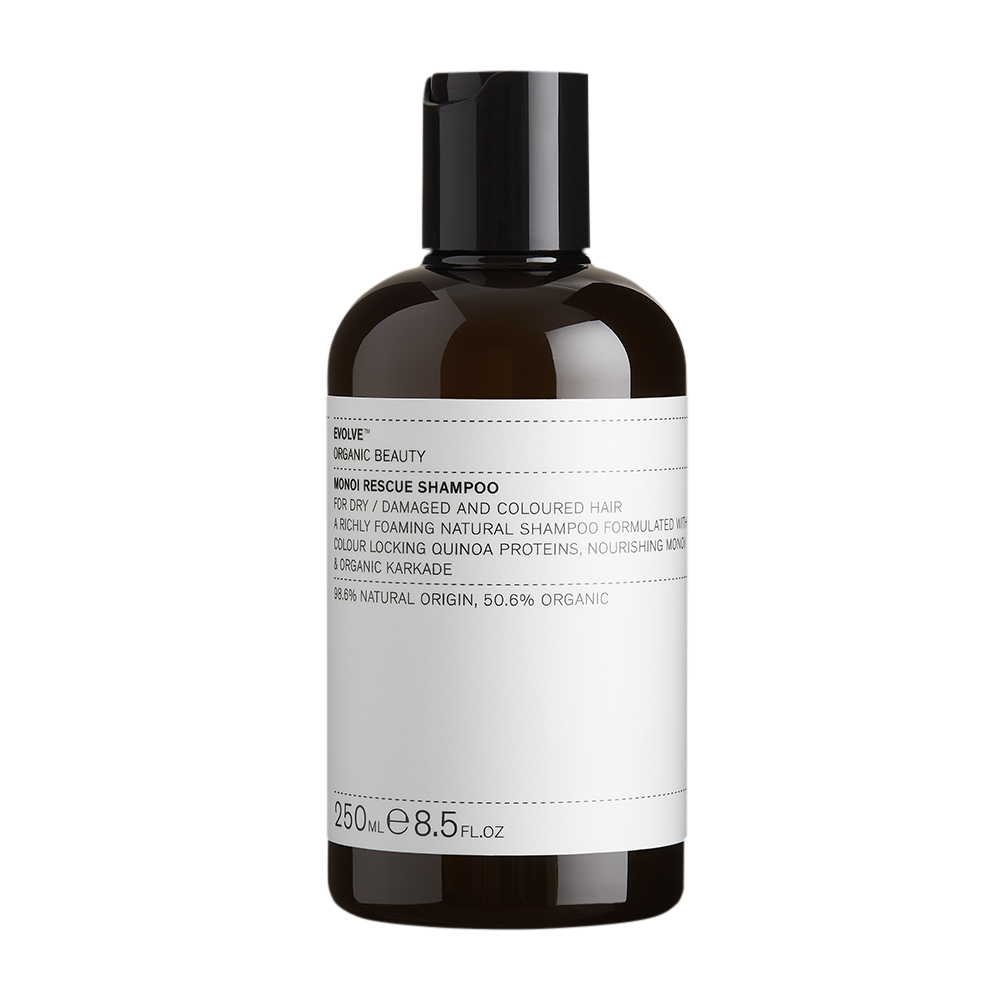 Shampoo Monoi Rescue di Evolve Organic Beauty