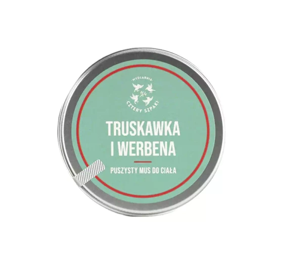 Mydlarnia Cztery Szpaki puszysty mus do ciała Truskawka i Werbena 150ml