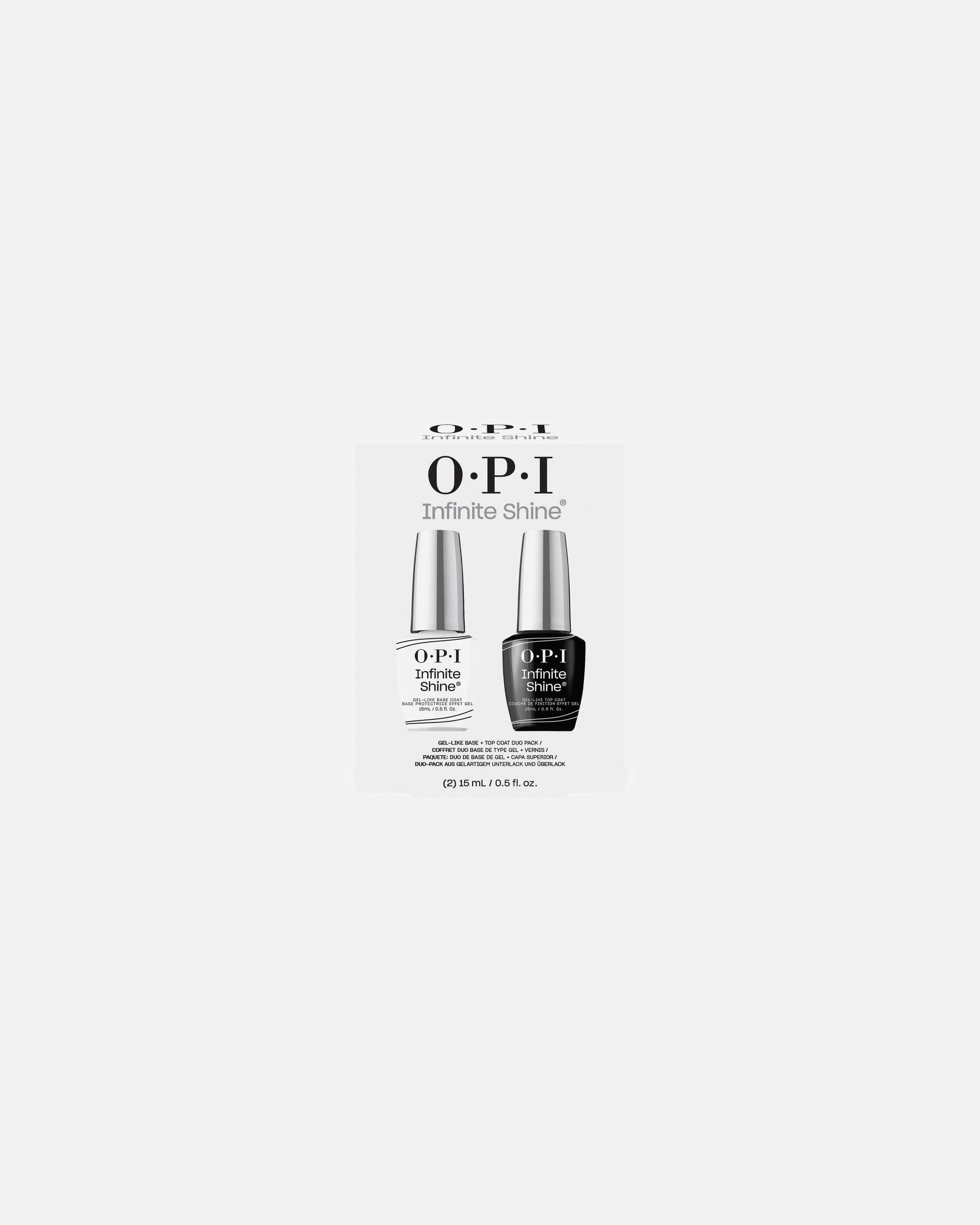 OPI makiažo rinkinys „Infinite Shine“ dviejų pakuočių rinkinys –